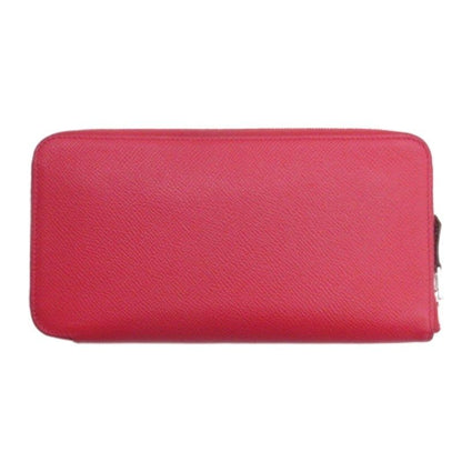 Hermes Hermes Azap Silk-in Long Wallet Round Zipper Vaux Epson Pink AA