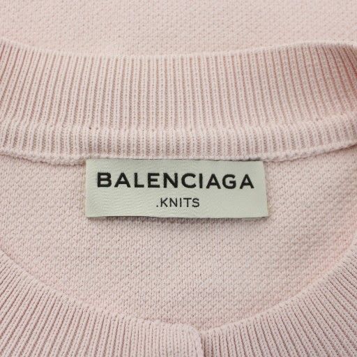 Balenciaga Alexander One Period Cardigan Knit Long Sleeve Nylon Collarless 34