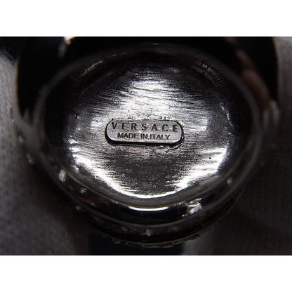 Versace Ring Medusa Silver Metal Unisex Rhinestone