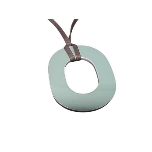 Hermes Necklace Ismu Pigman Pink Light Blue Lacquer Ladies