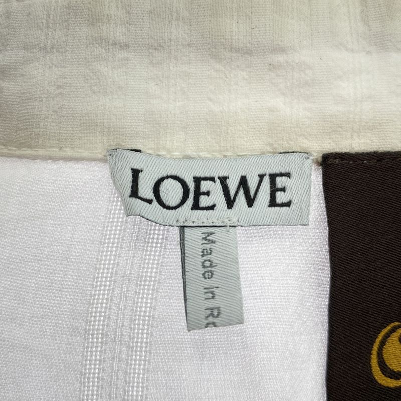 Loewe Paula's Ibiza Short Sleeve Striped Shirt H616y05x09 White 44