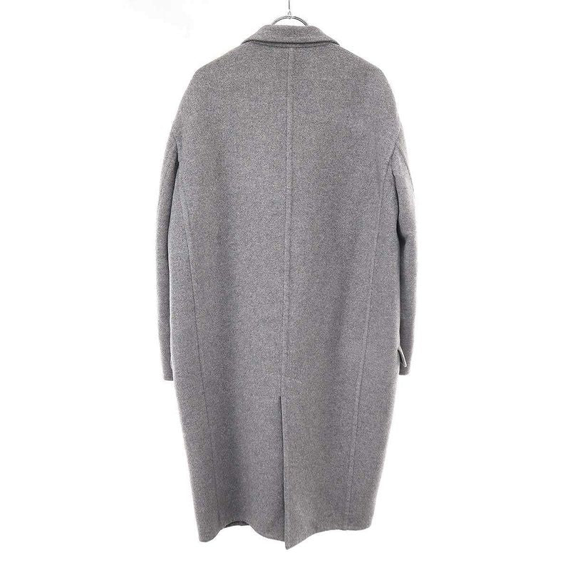 Celine By Phoebe Philo Egg Crombie Cashmere Coat 2 8H13 6700 Gray 36
