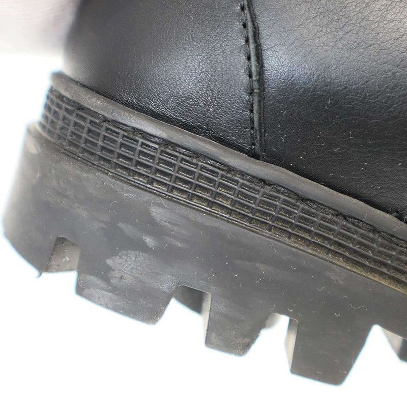 Loewe Lace-up Leather Boots Black 37