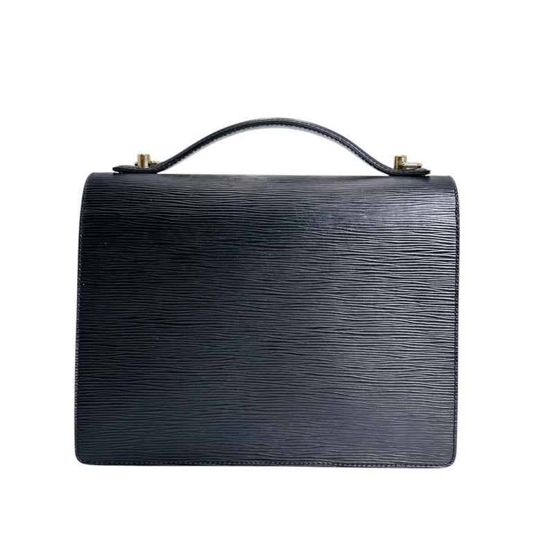 Louis Vuitton Epi 2-Way Shoulder Bag Monceau Handbag Black