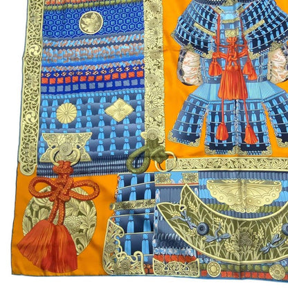 Hermes Carre 140 Scarf Silk Large Parures de Samourais Samurai Armor