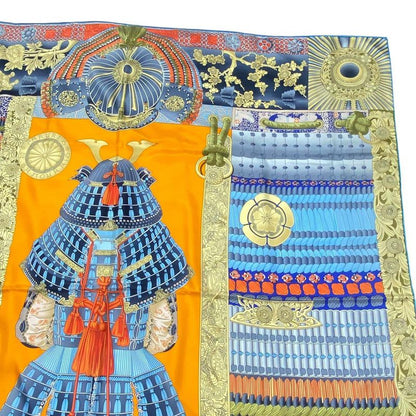 Hermes Carre 140 Scarf Silk Large Parures de Samourais Samurai Armor