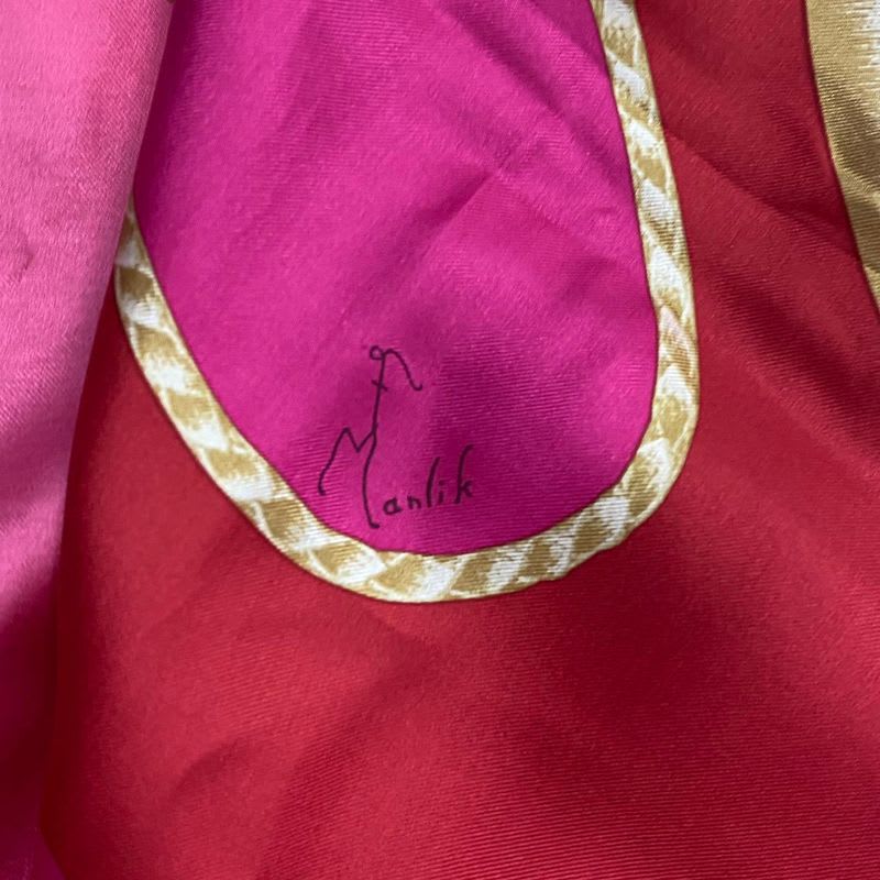 Hermes Carre 140 Scarf Silk Large Coup De Fouet Whip Pink