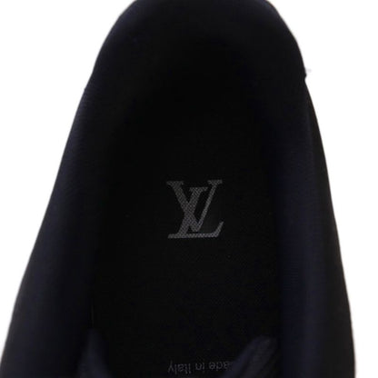 Louis Vuitton Millennium Line Sneakers 9 Silver Color Black KH