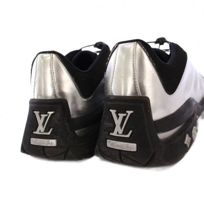 Louis Vuitton Millennium Line Sneakers 9 Silver Color Black KH