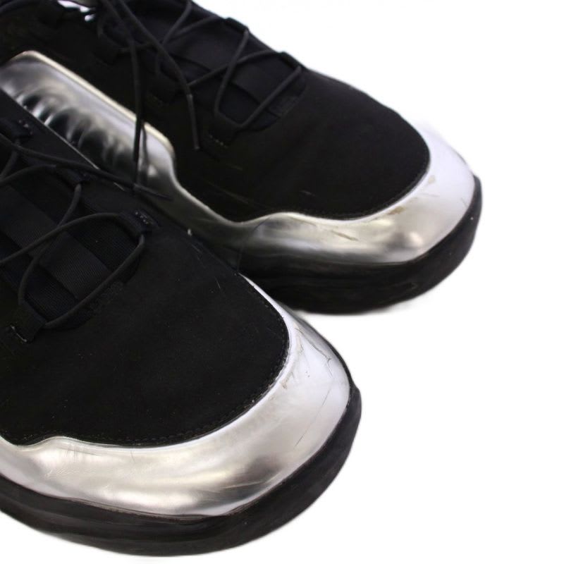 Louis Vuitton Millennium Line Sneakers 9 Silver Color Black KH