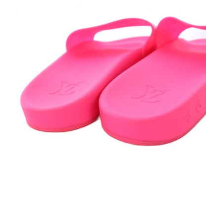 Louis Vuitton Waterfront Line Monogram Rubber Sandals 7 Pink KH