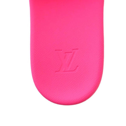 Louis Vuitton Waterfront Line Monogram Rubber Sandals 7 Pink KH