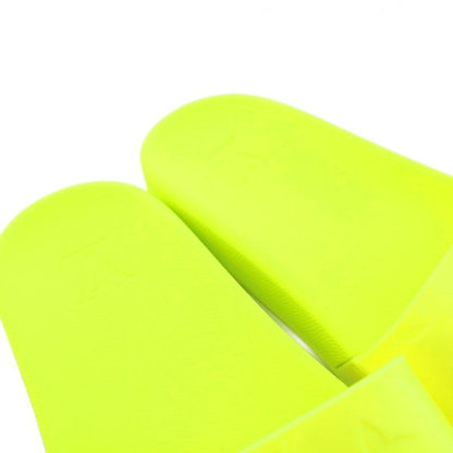 Louis Vuitton Waterfront Line Monogram Rubber Sandals 7 Fluorescent Yellow KH