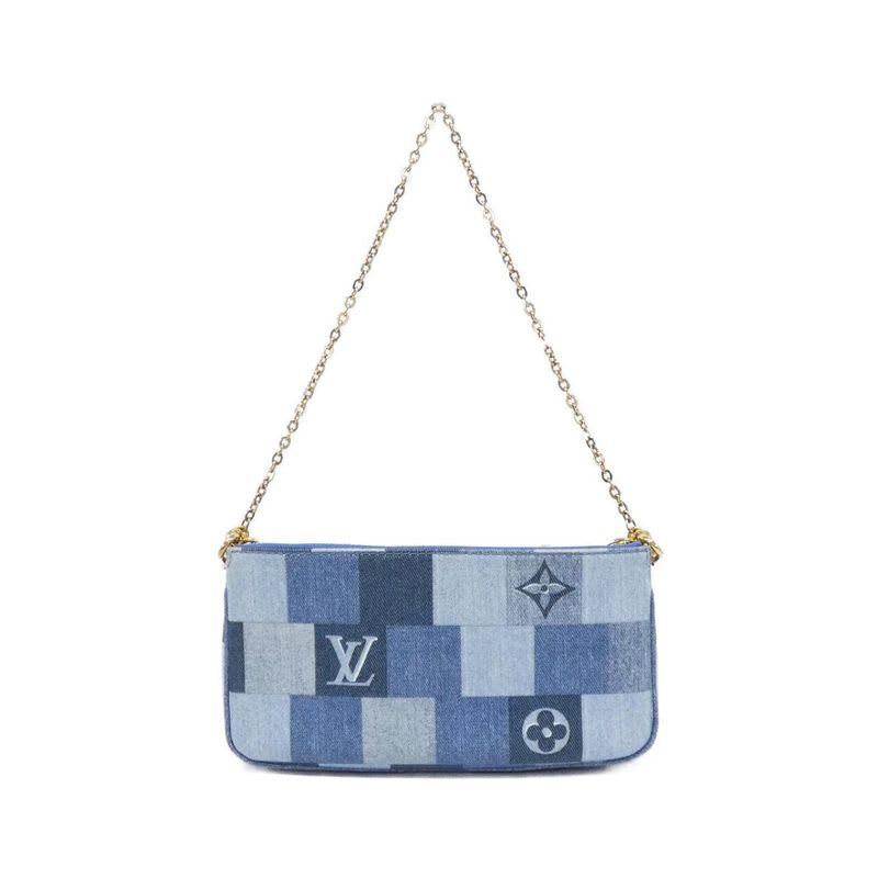 Louis Vuitton Denim Monogram Multi Pochette Accessory Shoulder Bag