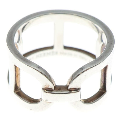 Hermes Ever Chaine D'ancre Ring Silver Size 54