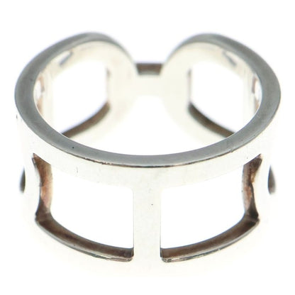Hermes Ever Chaine D'ancre Ring Silver Size 54