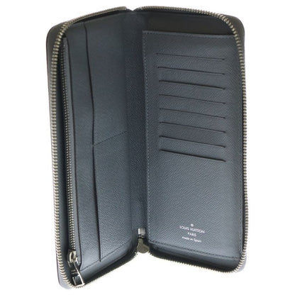 Louis Vuitton Zippy Wallet Vertical Taiga Glacier Round Zipper M32601 Gray