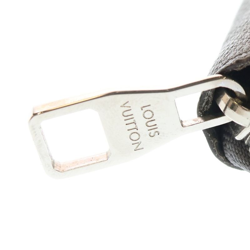 Louis Vuitton Zippy Wallet Vertical Taiga Glacier Round Zipper M32601 Gray