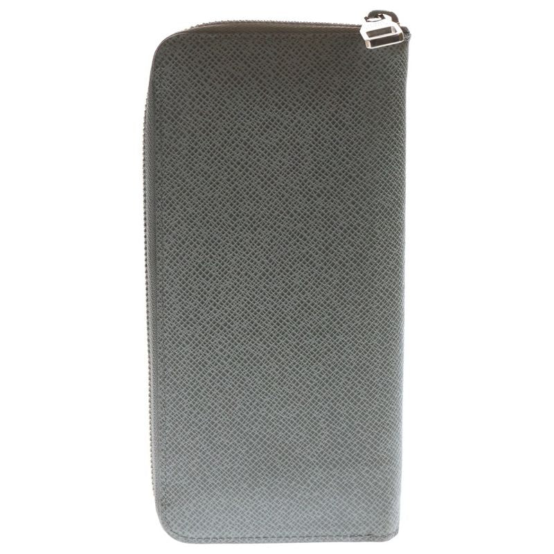 Louis Vuitton Zippy Wallet Vertical Taiga Glacier Round Zipper M32601 Gray