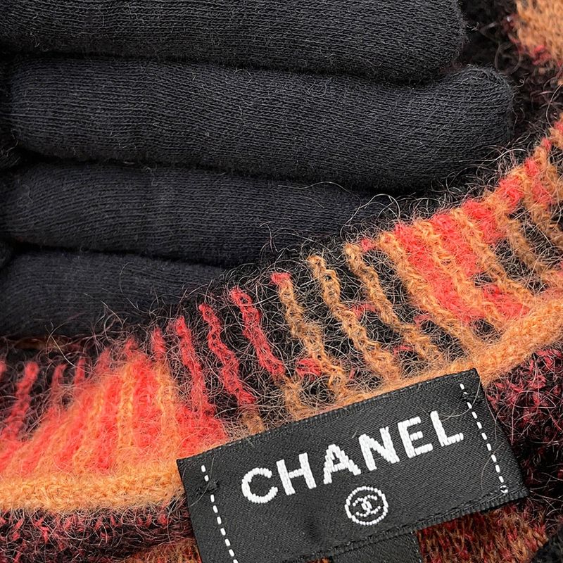 Chanel Knit Leopard Sweater Cashmere Mohair Thigh 36 Top Brown Black Pink