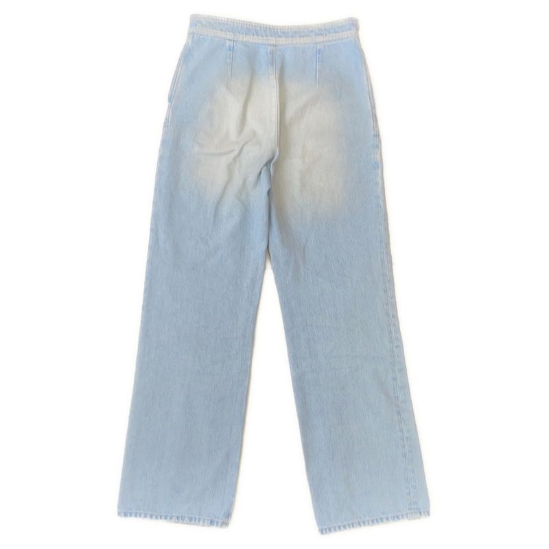 Chanel Pants Coco Bichi Button Denim Cotton 36 Light Blue