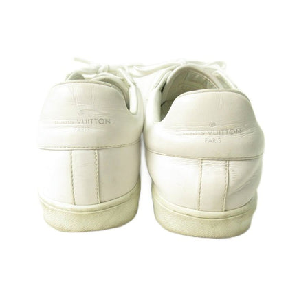 Louis Vuitton Luxembourg Monogram Sneakers Leather Low Cut White Ms1200 5.5
