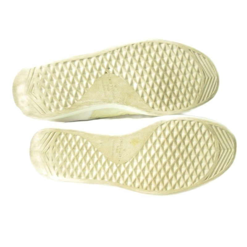 Louis Vuitton Luxembourg Monogram Sneakers Leather Low Cut White Ms1200 5.5