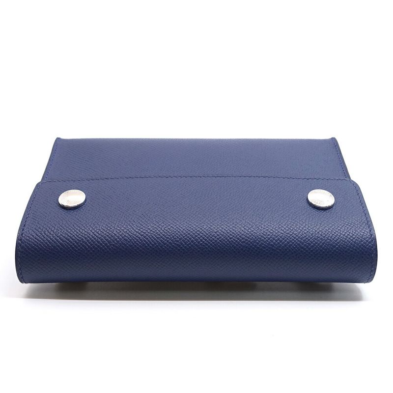 Hermes Nap To Go- K Stamp Manufactured In 2025 Blue-navy- Shoulder-bag