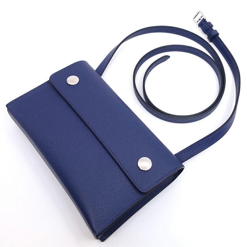 Hermes Nap To Go- K Stamp Manufactured In 2025 Blue-navy- Shoulder-bag