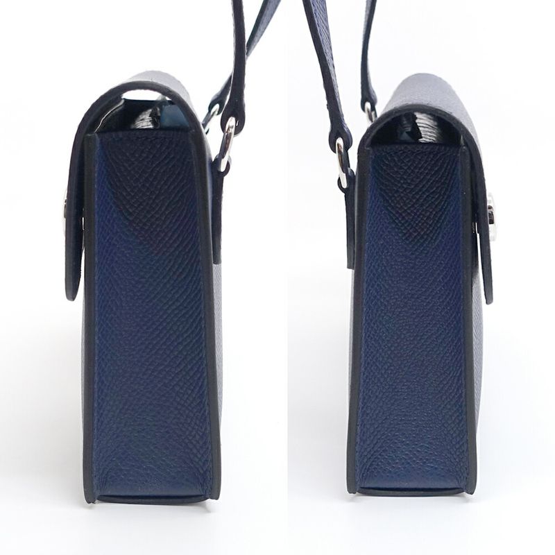 Hermes Nap To Go- K Stamp Manufactured In 2025 Blue-navy- Shoulder-bag