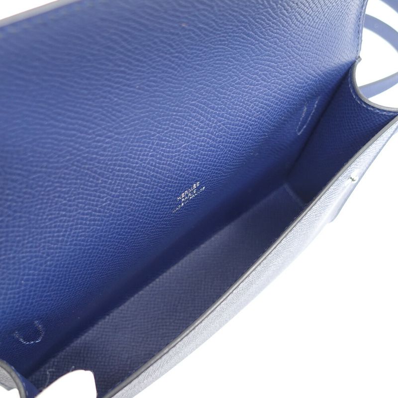 Hermes Nap To Go- K Stamp Manufactured In 2025 Blue-navy- Shoulder-bag