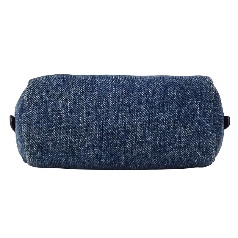 Prada Pouch Ladies Brand Denim Blue Navy Blue Logo Mini Pouch Small Stylish