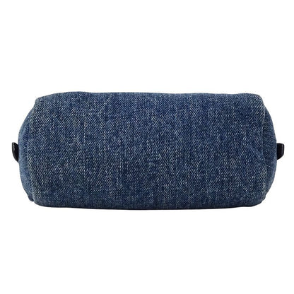 Prada Pouch Ladies Brand Denim Blue Navy Blue Logo Mini Pouch Small Stylish
