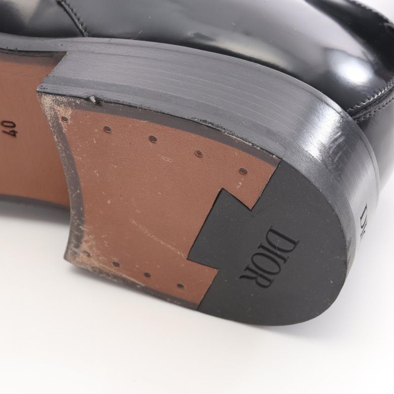 Dior Dress Shoes CD Logo Leather Shoes Men's Used A