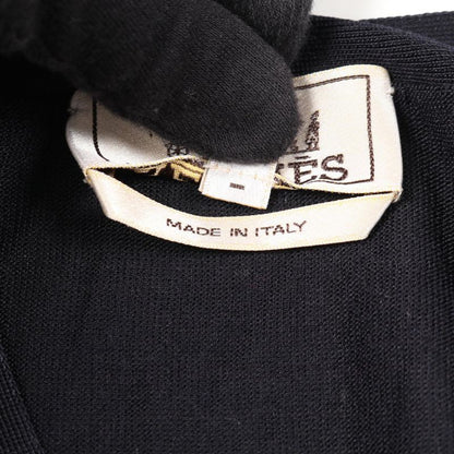 Hermes Cardigan Navy Silk Cardigan Men's Used A