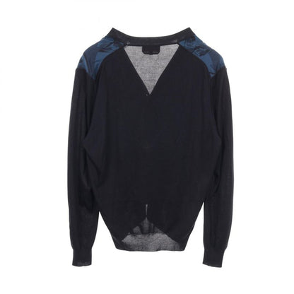 Hermes Cardigan Navy Silk Cardigan Men's Used A