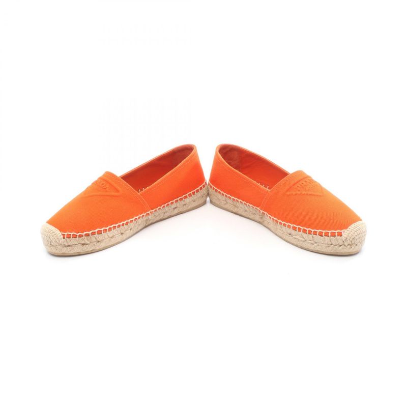 Prada Slip-ons Embossed Logo Canvas Slip-ons Ladies Unused