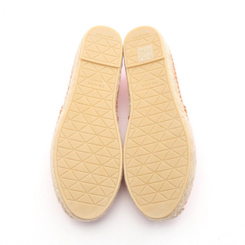 Prada Slip-ons Embossed Logo Canvas Slip-ons Ladies Unused