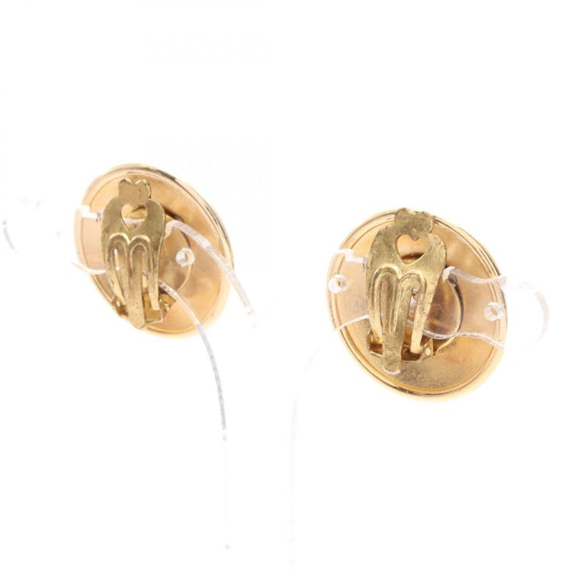 Hermes Earring Horn GP (gold Plated) Earring Ladies Used A