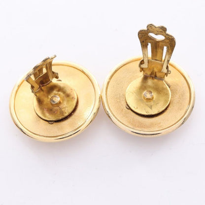 Hermes Earring Horn GP (gold Plated) Earring Ladies Used A