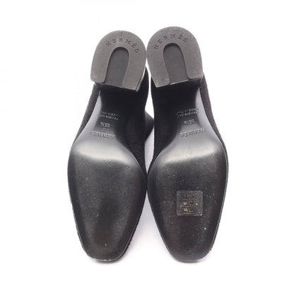 Hermes Boots Volver 60 Black Fabric Volver 60 Boots Black Ladies Used A