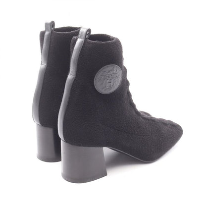 Hermes Boots Volver 60 Black Fabric Volver 60 Boots Black Ladies Used A