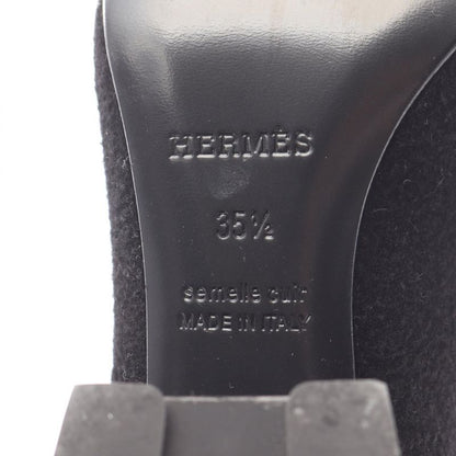 Hermes Boots Volver 60 Black Fabric Volver 60 Boots Black Ladies Used A