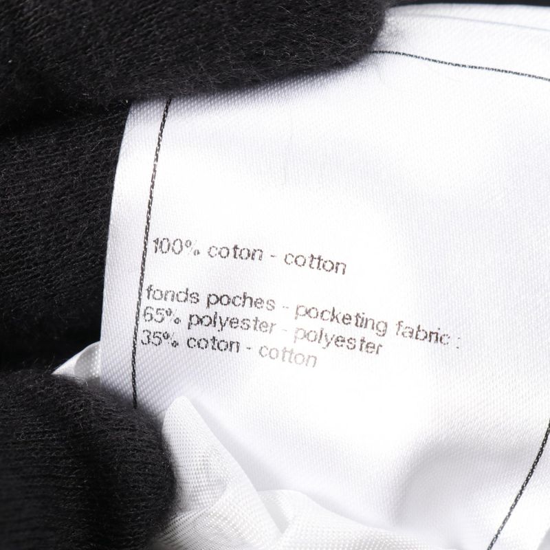 Chanel Denim Pants With Camellia Buttons Cotton Pants Women's Used B