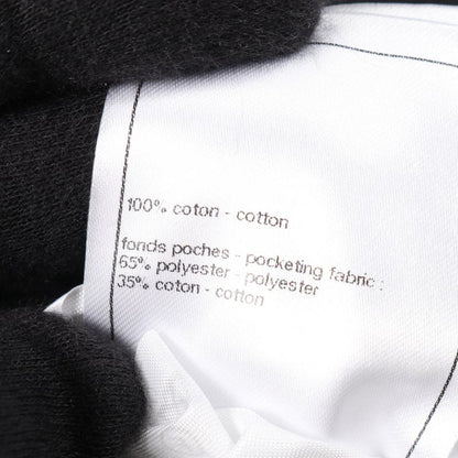 Chanel Denim Pants With Camellia Buttons Cotton Pants Women's Used B