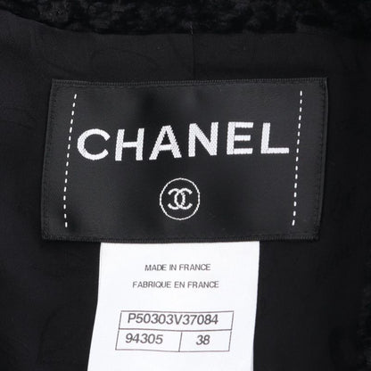 Chanel Coco Mark Button Silk Jacket Women's Used A