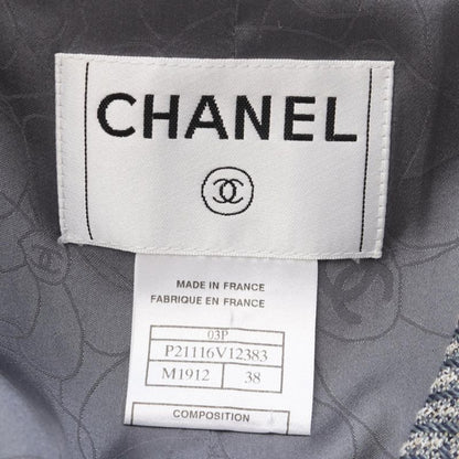 Chanel Tailored Jacket Coco Mark Fabric Jacket Women's Used A