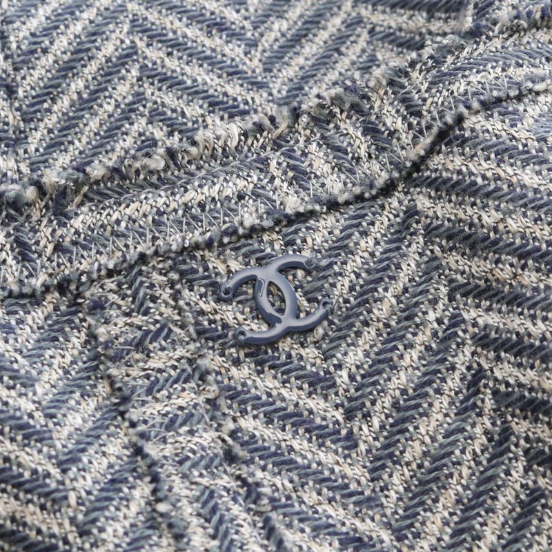 Chanel Tailored Jacket Coco Mark Fabric Jacket Women's Used A