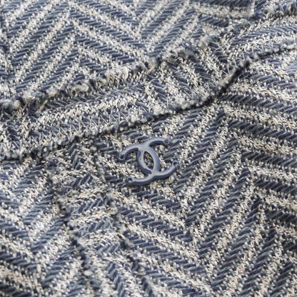 Chanel Tailored Jacket Coco Mark Fabric Jacket Women's Used A