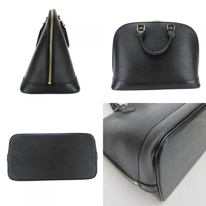 Louis Vuitton Handbag Alma M52142 Epi Leather Noir Black Gold Hardware Chic